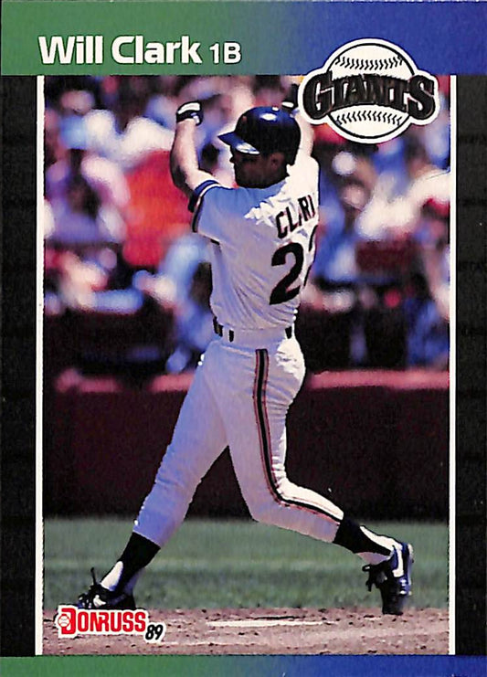 FIINR Baseball Card 1989 Donruss Will Clark Vintage MLB Baseball Player Card #249 - Mint Condition