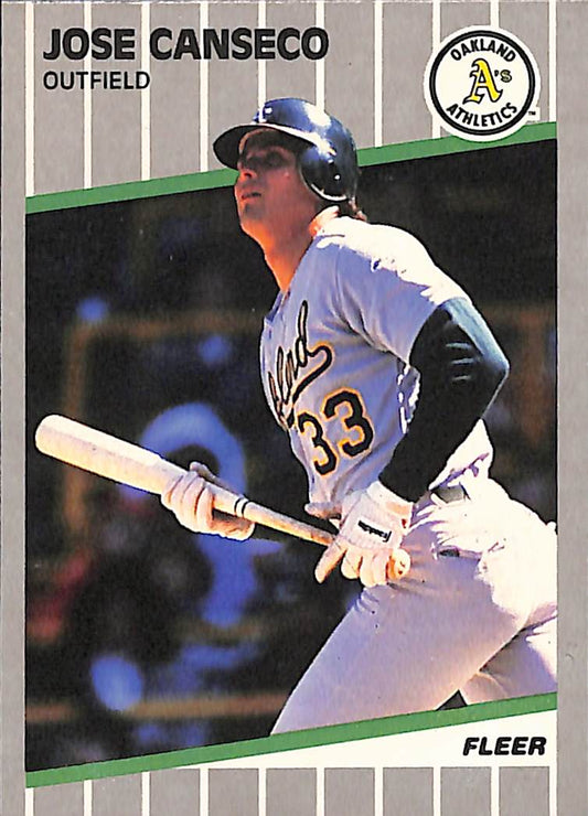 FIINR Baseball Card 1989 Fleer Jose Canseco Baseball Card #5 - Mint Condition
