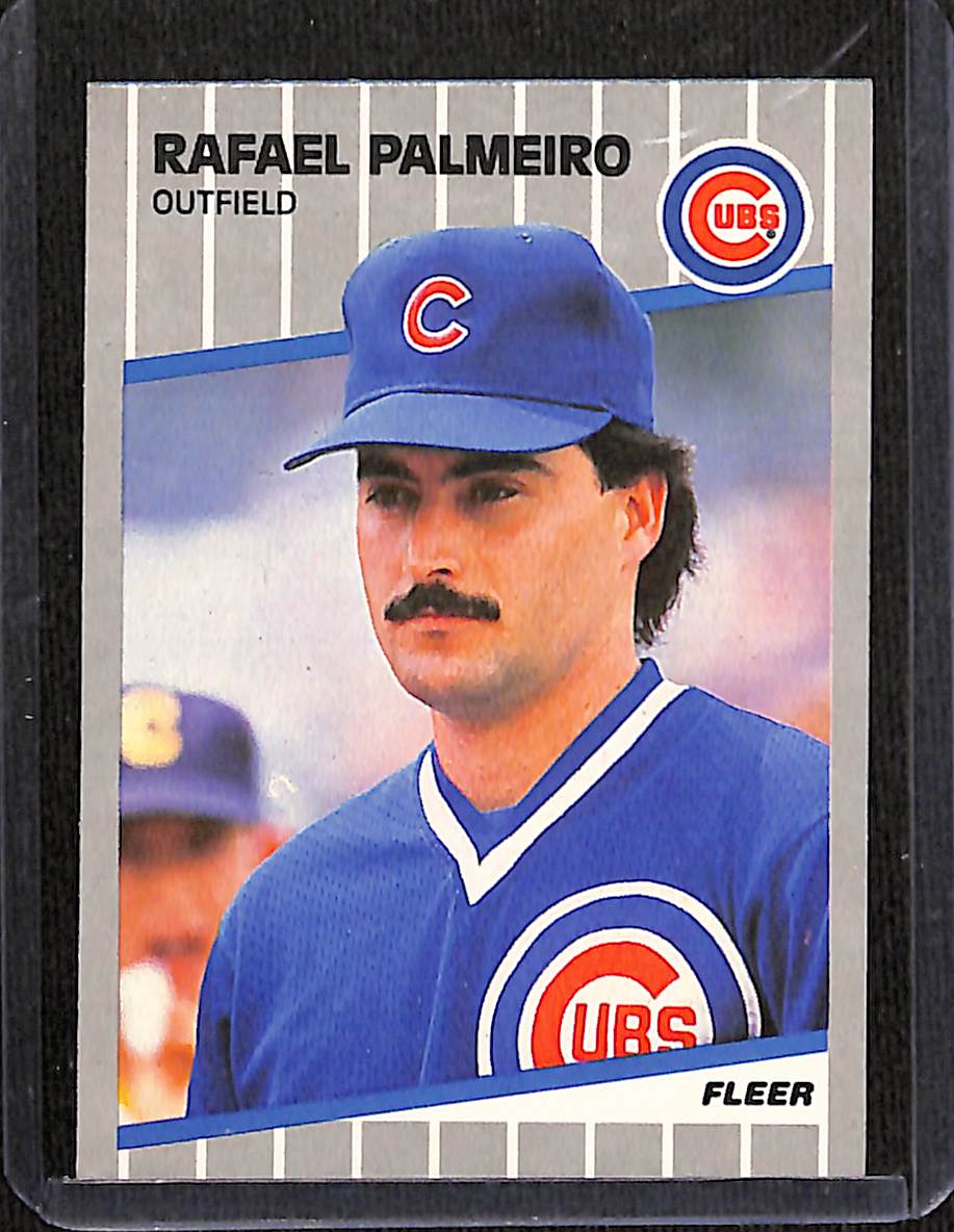 FIINR Baseball Card 1989 Fleer Rafael Palmeiro Vintage MLB Baseball Card #434 - Mint Condition