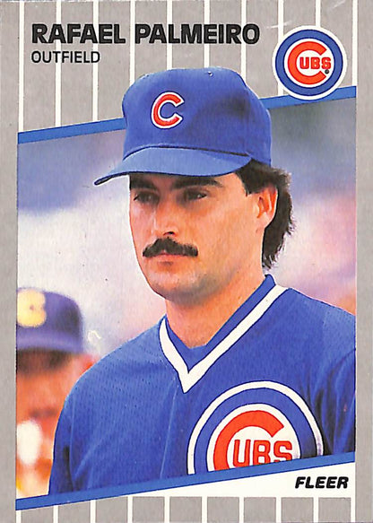 FIINR Baseball Card 1989 Fleer Rafael Palmeiro Vintage MLB Baseball Card #434 - Mint Condition