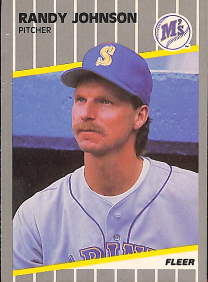 FIINR Baseball Card 1989 Fleer Randy Johnson Baseball Card #U59 - Mint Condition