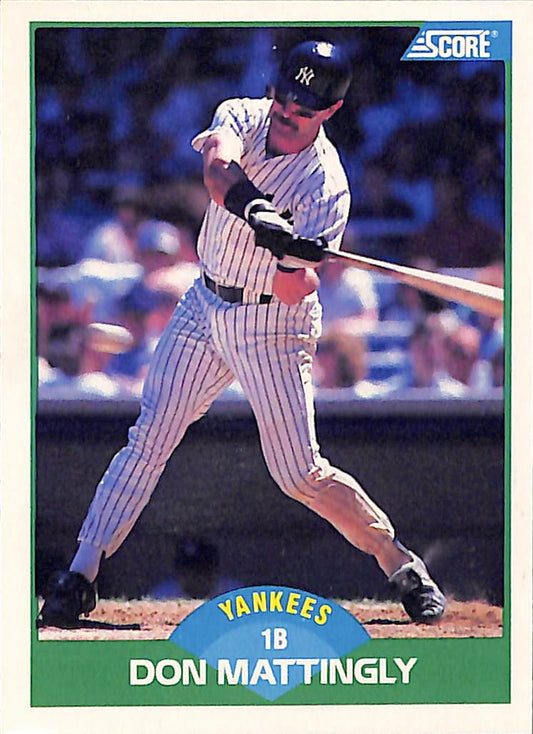 FIINR Baseball Card 1989 Score Deck Don Mattingly MLB Baseball Card #100 - Mint Condition