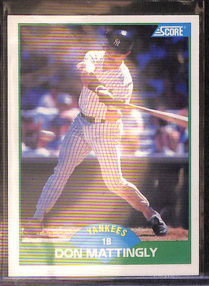 FIINR Baseball Card 1989 Score Deck Don Mattingly MLB Baseball Card #100 - Mint Condition