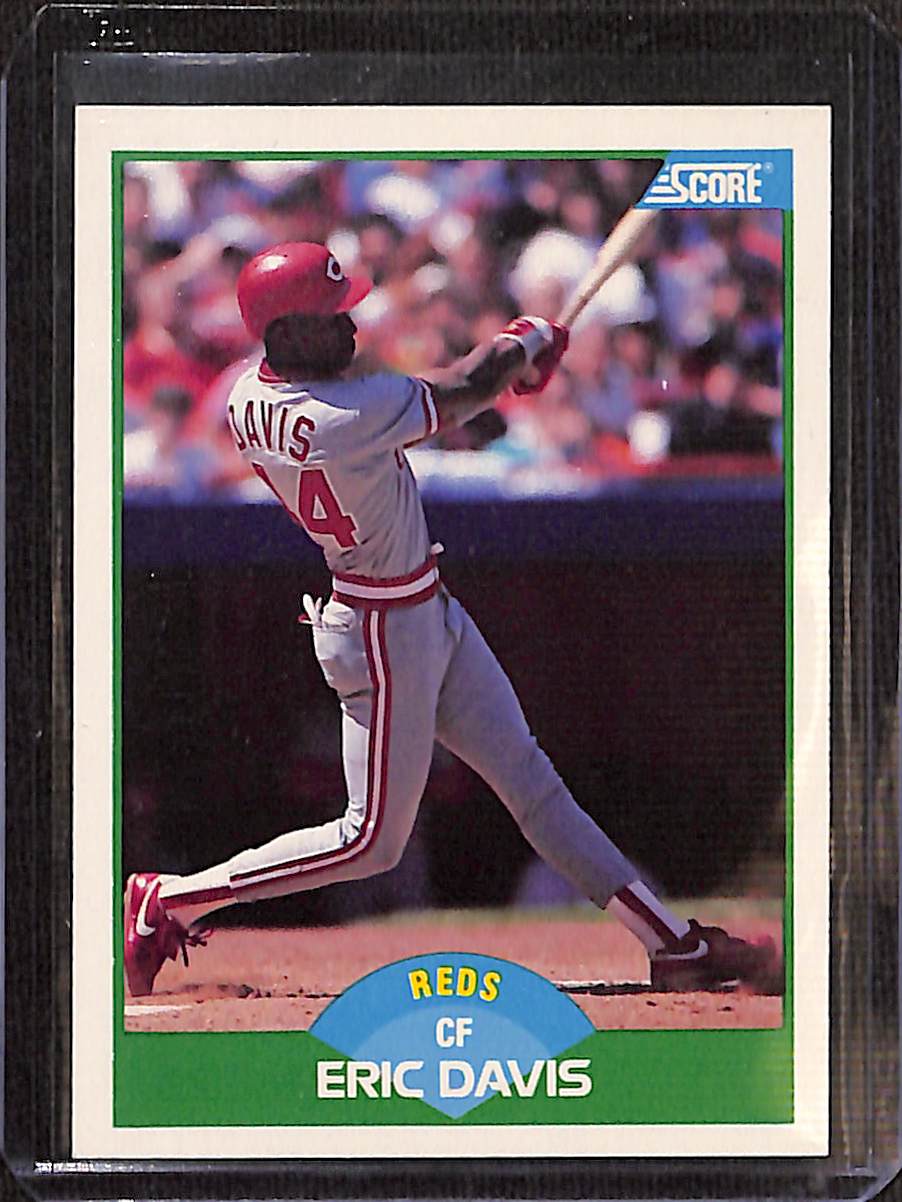 FIINR Baseball Card 1989 Score Eric Davis Vintage MLB Baseball Card #109 - Mint Condition