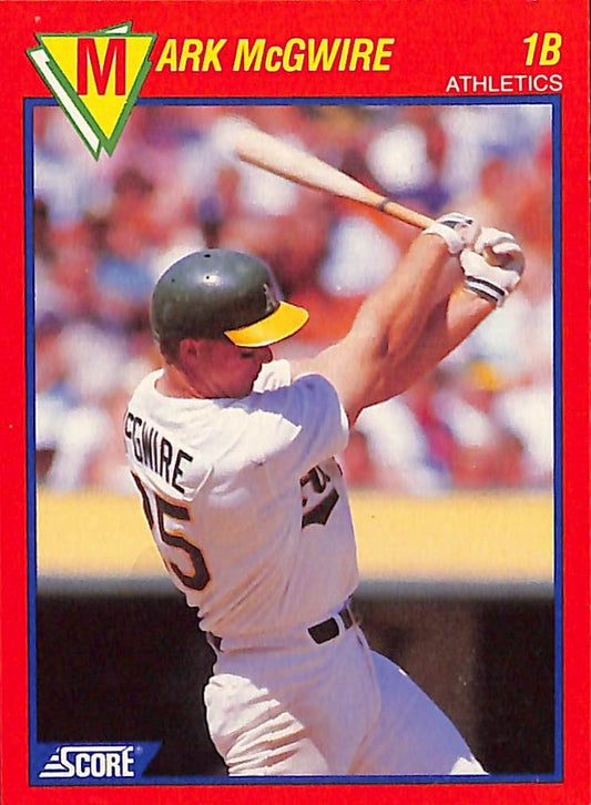 FIINR Baseball Card 1989 Score Mark McGwire Baseball Card #25 - Mint Condition