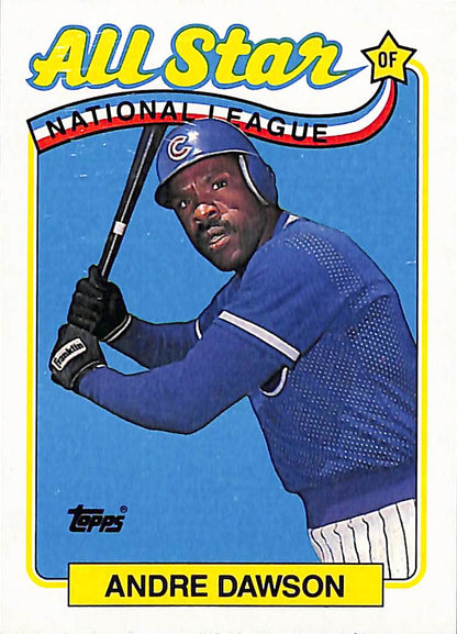 FIINR Baseball Card 1989 Topps All- Star Andre Dawson Vintage Baseball Card #391 - Mint Condition