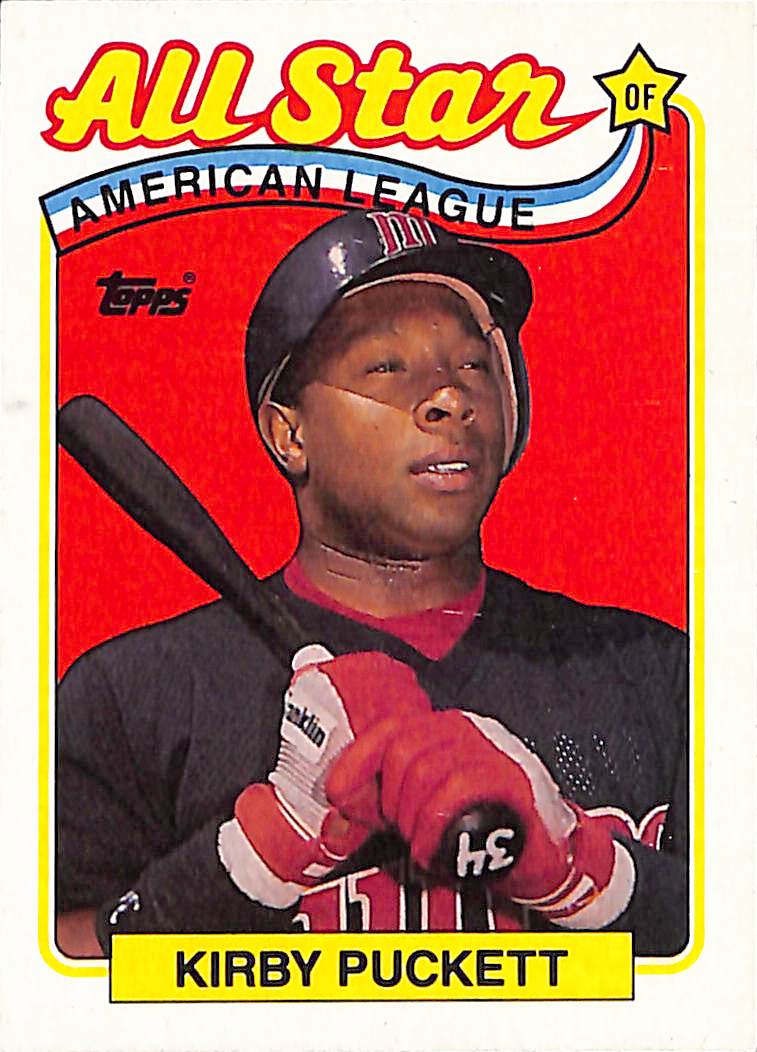 FIINR Baseball Card 1989 Topps All-Star Kirby Puckett MLB Baseball Card #403 - Mint Condition