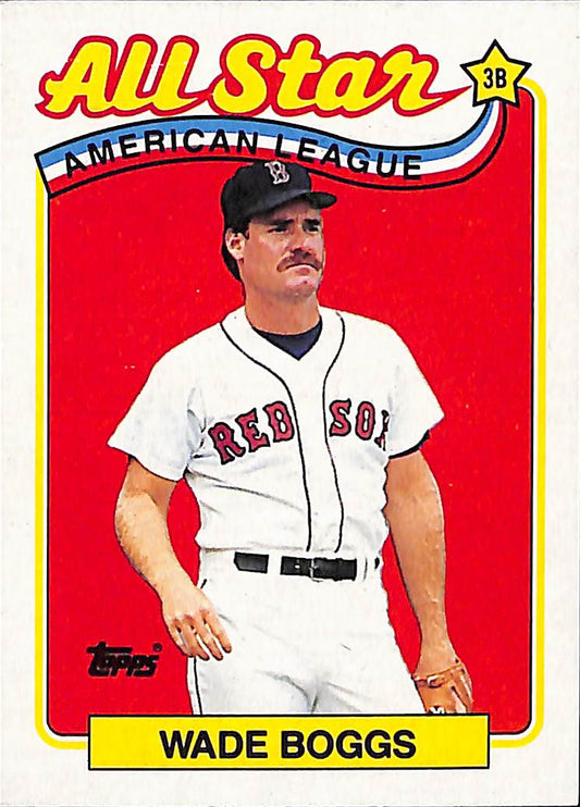 FIINR Baseball Card 1989 Topps All Star Wade Boggs Baseball Card #399 - Mint Condition