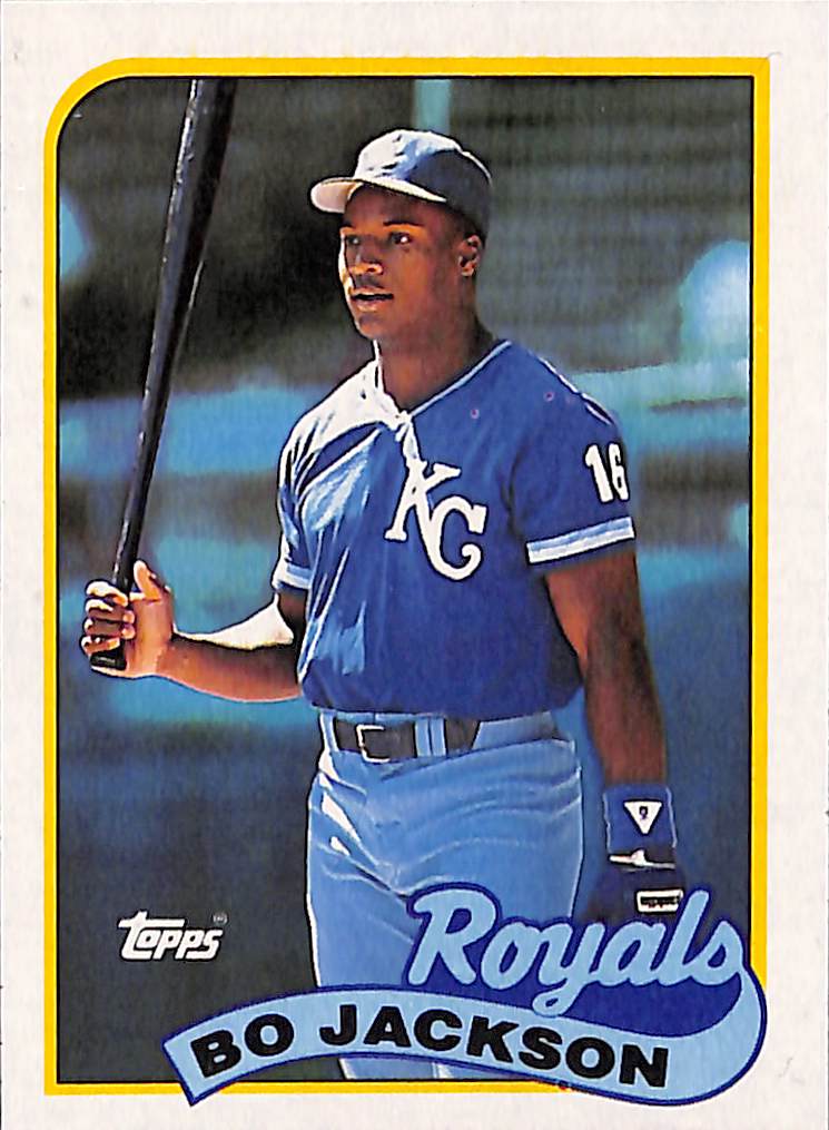 FIINR Baseball Card 1989 Topps Bo Jackson Vintage Baseball Card Royals #540 - Mint Condition