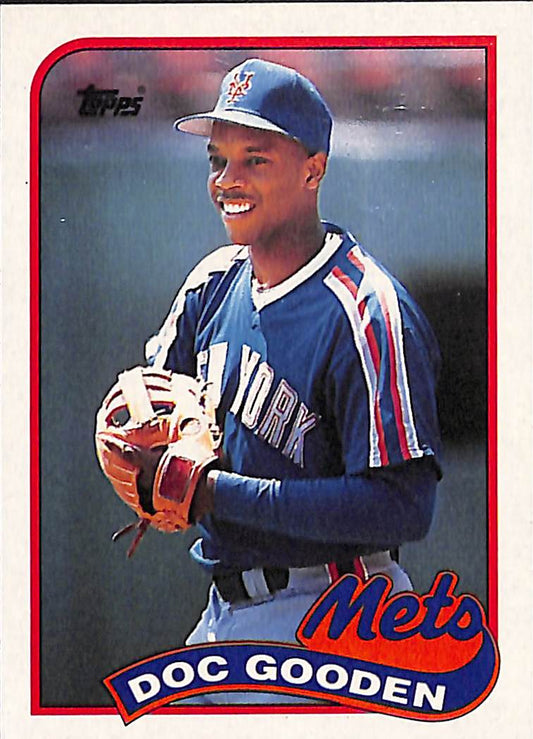 FIINR Baseball Card 1989 Topps Dwight "Doc" Gooden MLB Vintage Baseball Card #30 - Mint Condition