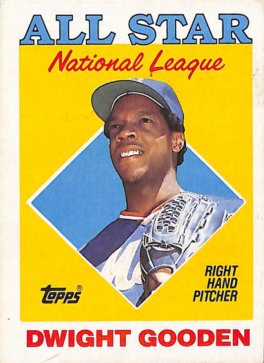 FIINR Baseball Card 1989 Topps Dwight Gooden "Doc" All-Star MLB Vintage Baseball Card #405 - Mint Condition