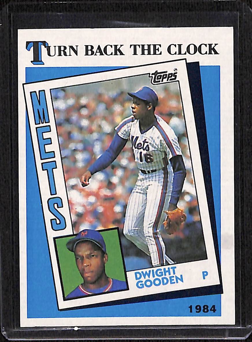 FIINR Baseball Card 1989 Topps Dwight Gooden "Doc" MLB Vintage Baseball Card #661 Turn Back The Clock - Mint Condition