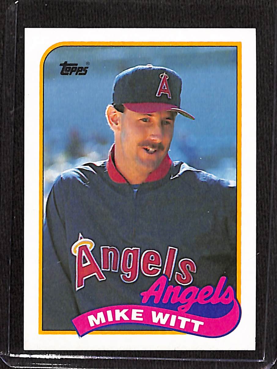 FIINR Baseball Card 1989 Topps Mike Witt Vintage MLB Baseball Card #190 - Mint Condition