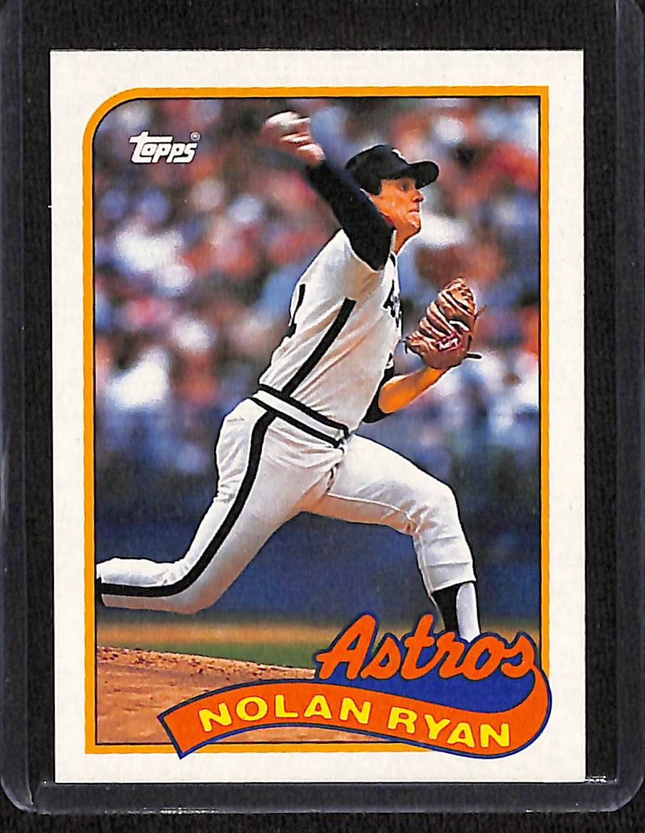 FIINR Baseball Card 1989 Topps Nolan Ryan Baseball Card Astros HOF #530 - Mint Condition