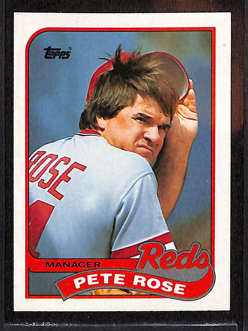 FIINR Baseball Card 1989 Topps Pete Rose Vintage Baseball Card #505 - Mint Condition