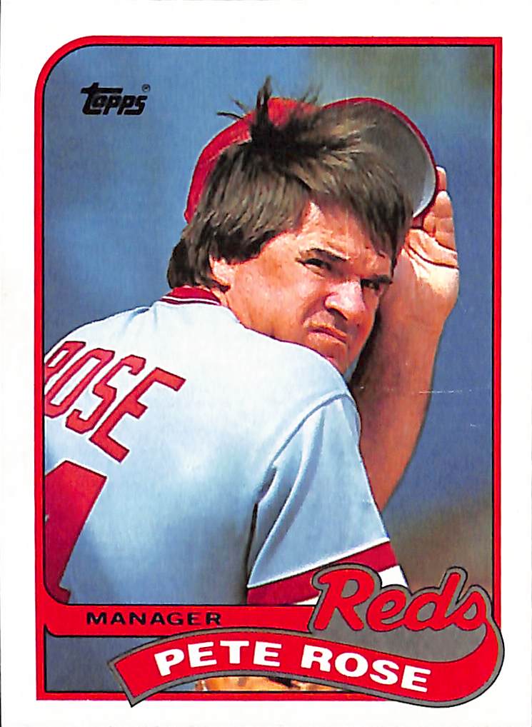 FIINR Baseball Card 1989 Topps Pete Rose Vintage Baseball Card #505 - Mint Condition