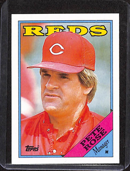 FIINR Baseball Card 1989 Topps Pete Rose Vintage Manager Baseball Card #475 - Mint Condition