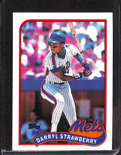 FIINR Baseball Card 1989 Topps Vintage Darryl Strawberry MLB Baseball Card #300 - Mint Condition