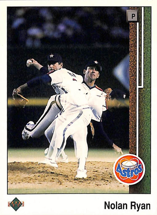 FIINR Baseball Card 1989 Upper Deck Nolan Ryan Rangers Baseball Card #145 - Mint Condition