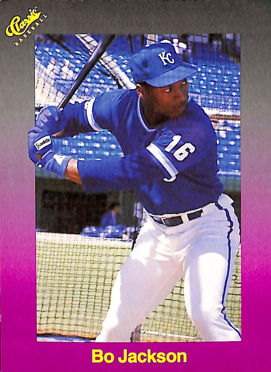 FIINR Baseball Card 1990 Classics Baseball Bo Jackson Kansas City Royals Card #157