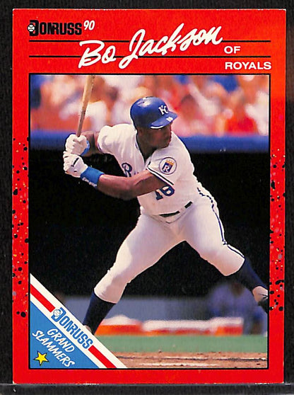 FIINR Baseball Card 1990 Donruss Bo Jackson All Star Baseball Card Royals #61 - Error Card - Mint Condition