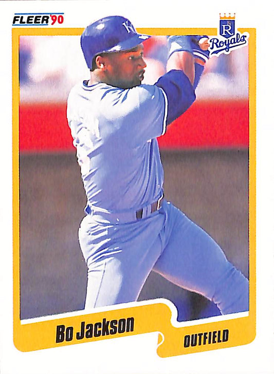 FIINR Baseball Card 1990 Donruss Bo Jackson All Star Baseball Card Royals #61 - Error Card - Mint Condition