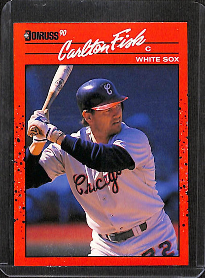 FIINR Baseball Card 1990 Donruss Carlton Fisk MLB Baseball Card #58 - Mint Condition