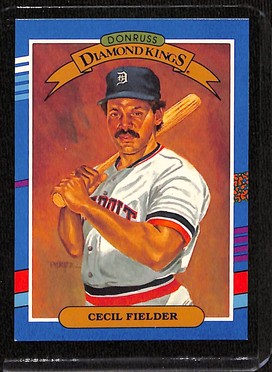FIINR Baseball Card 1990 Donruss Diamond Kings Cecil Fielder MLB Baseball Card #3 - Mint Condition