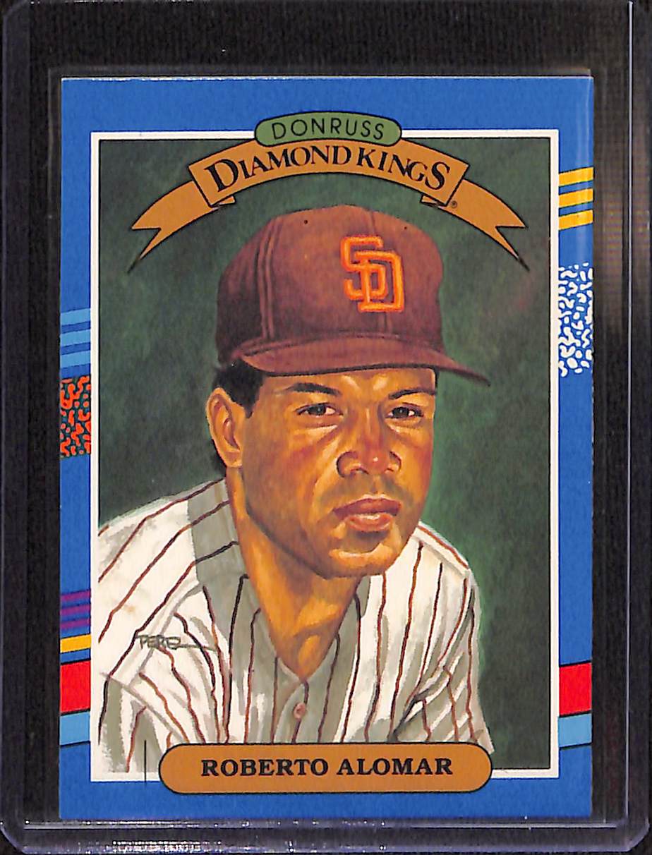 FIINR Baseball Card 1990 Donruss Diamond Kings Roberto Alomar MLB Baseball Card #12 - Mint Condition
