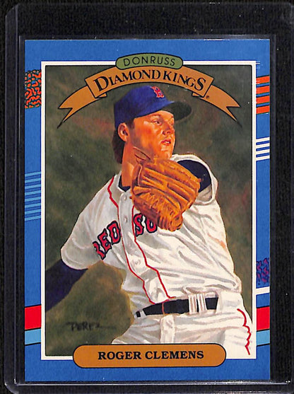 FIINR Baseball Card 1990 Donruss Diamond Kings Roger Clemens Baseball Card #9 - Mint Condition