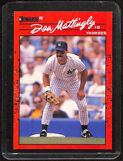 FIINR Baseball Card 1990 Donruss Don Mattingly Baseball Error Card #190 - Error Card - Mint Condition
