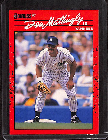 FIINR Baseball Card 1990 Donruss Don Mattingly Baseball Player Card #190 - Mint Condition