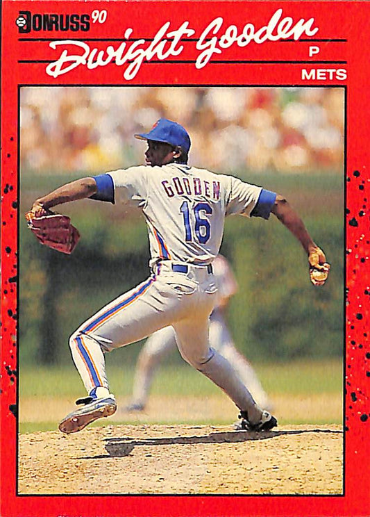 FIINR Baseball Card 1990 Donruss Dwight "Doc" Gooden MLB Baseball Error Card #171 - Error Card - Mint Condition