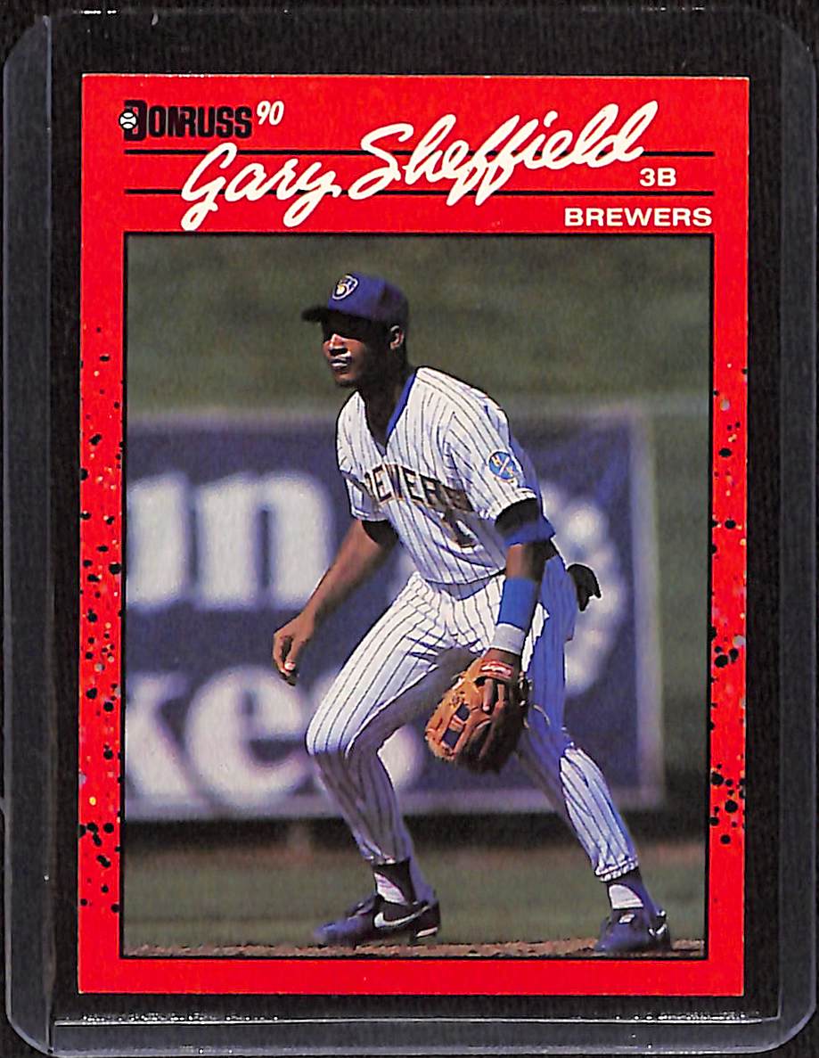 FIINR Baseball Card 1990 Donruss Gary Sheffield Baseball Player Card #501 - Error Card - Mint Condition