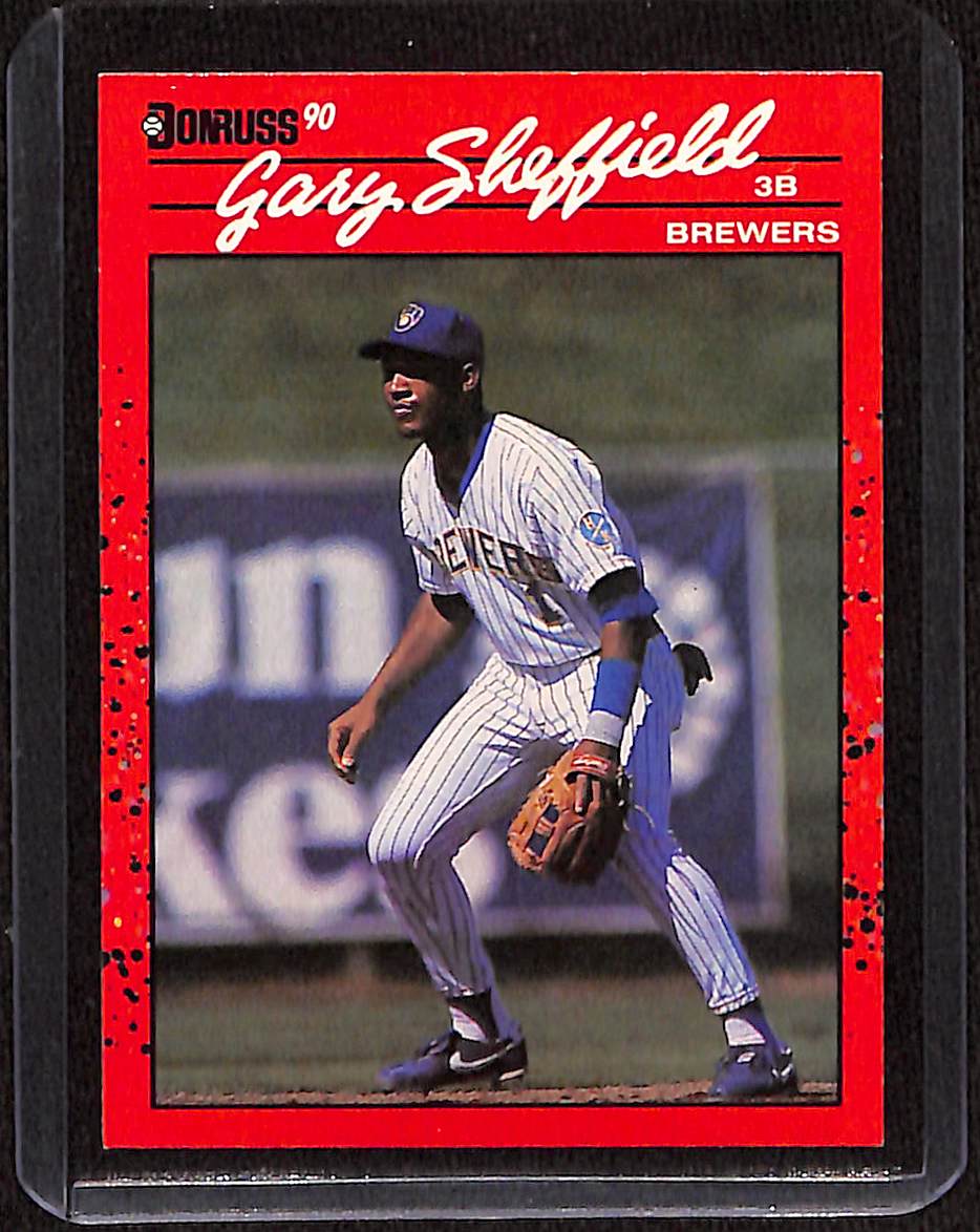 FIINR Baseball Card 1990 Donruss Gary Sheffield Baseball Player Error Card #501 - Error Card - Mint Condition