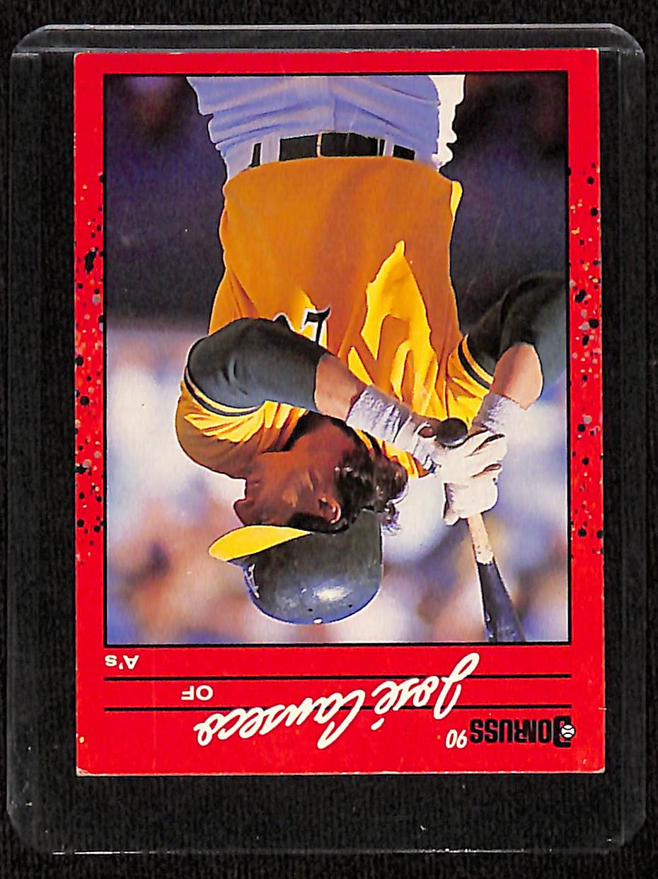 FIINR Baseball Card 1990 Donruss Jose Canseco Baseball Error Card #125 - Error Card - Mint Condition