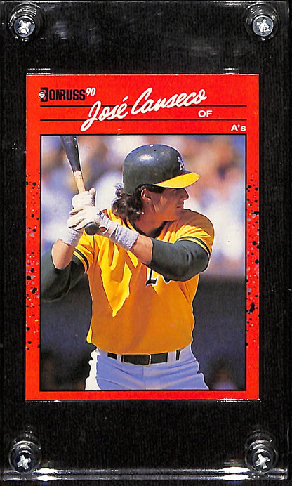 FIINR Baseball Card 1990 Donruss Jose Canseco Baseball Error Card #125 - Error Card - Mint Condition