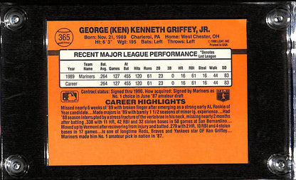 FIINR Baseball Card 1990 Donruss Ken Griffey Jr. Baseball Error Card #61 - Error Card - Mint Condition