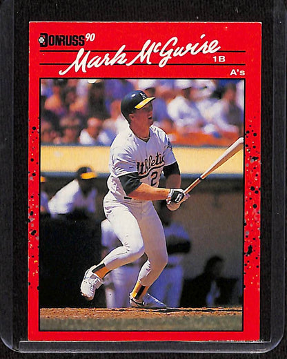 FIINR Baseball Card 1990 Donruss Mark McGwire Baseball Card #185 - Mint Condition