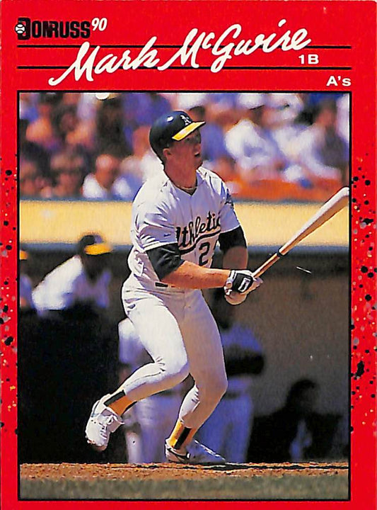 FIINR Baseball Card 1990 Donruss Mark McGwire Baseball Card #185 - Mint Condition