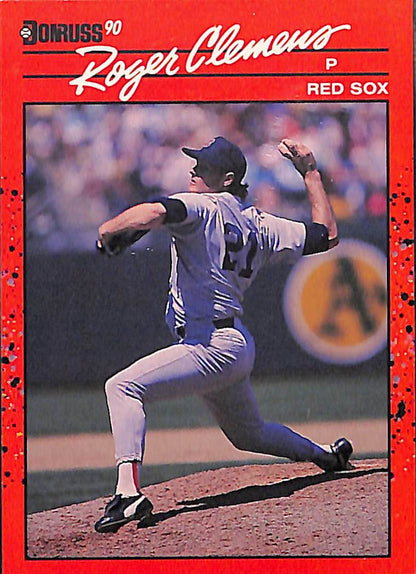 FIINR Baseball Card 1990 Donruss Roger Clemens Baseball Error Card #184 - Error Card - Mint Condition