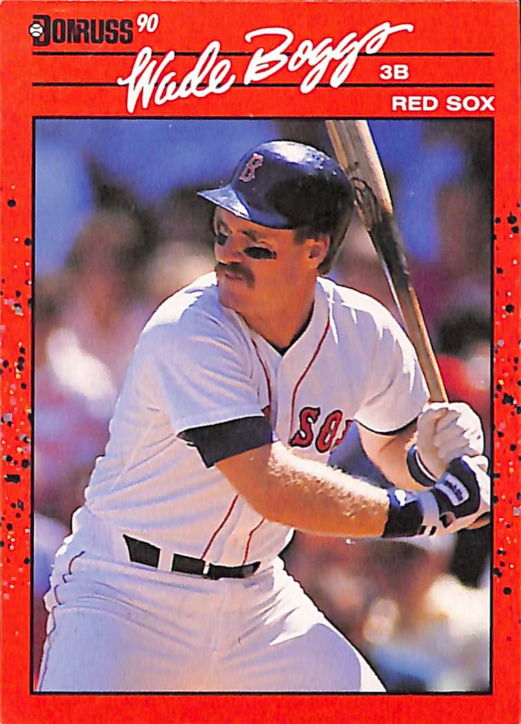 FIINR Baseball Card 1990 Donruss Wade Boggs MLB Baseball Card #68 - Mint Condition