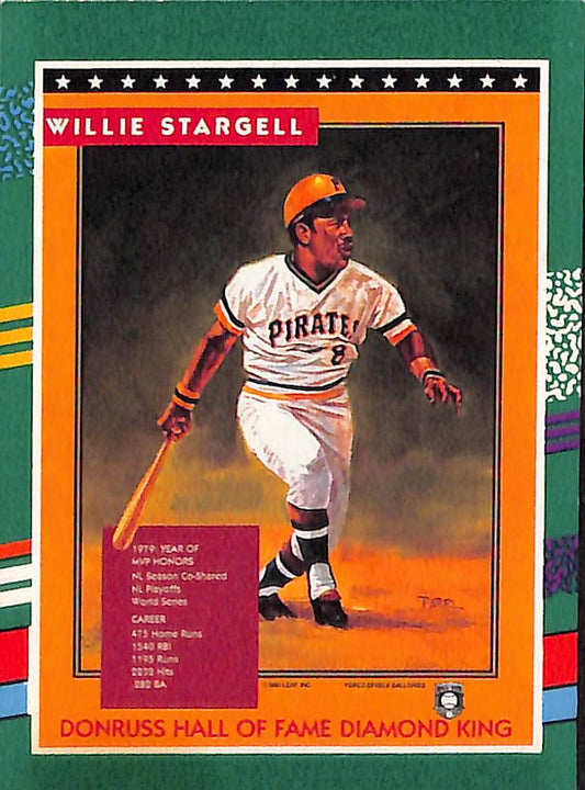 FIINR Baseball Card 1990 Donruss Willie Stargell Vintage Baseball Player Card #702 - Mint Condition