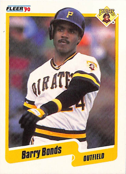 FIINR Baseball Card 1990 Fleer Barry Bonds MLB Baseball Player Card #461 - Mint Condition