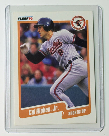 FIINR Baseball Card 1990 Fleer Cal Ripken Jr. MLB Baseball Player Card #187 - Mint Condition