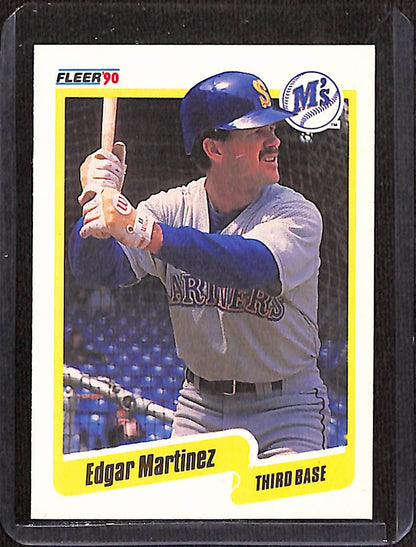 FIINR Baseball Card 1990 Fleer Edgar Martinez Baseball Card #520 - Mint Condition