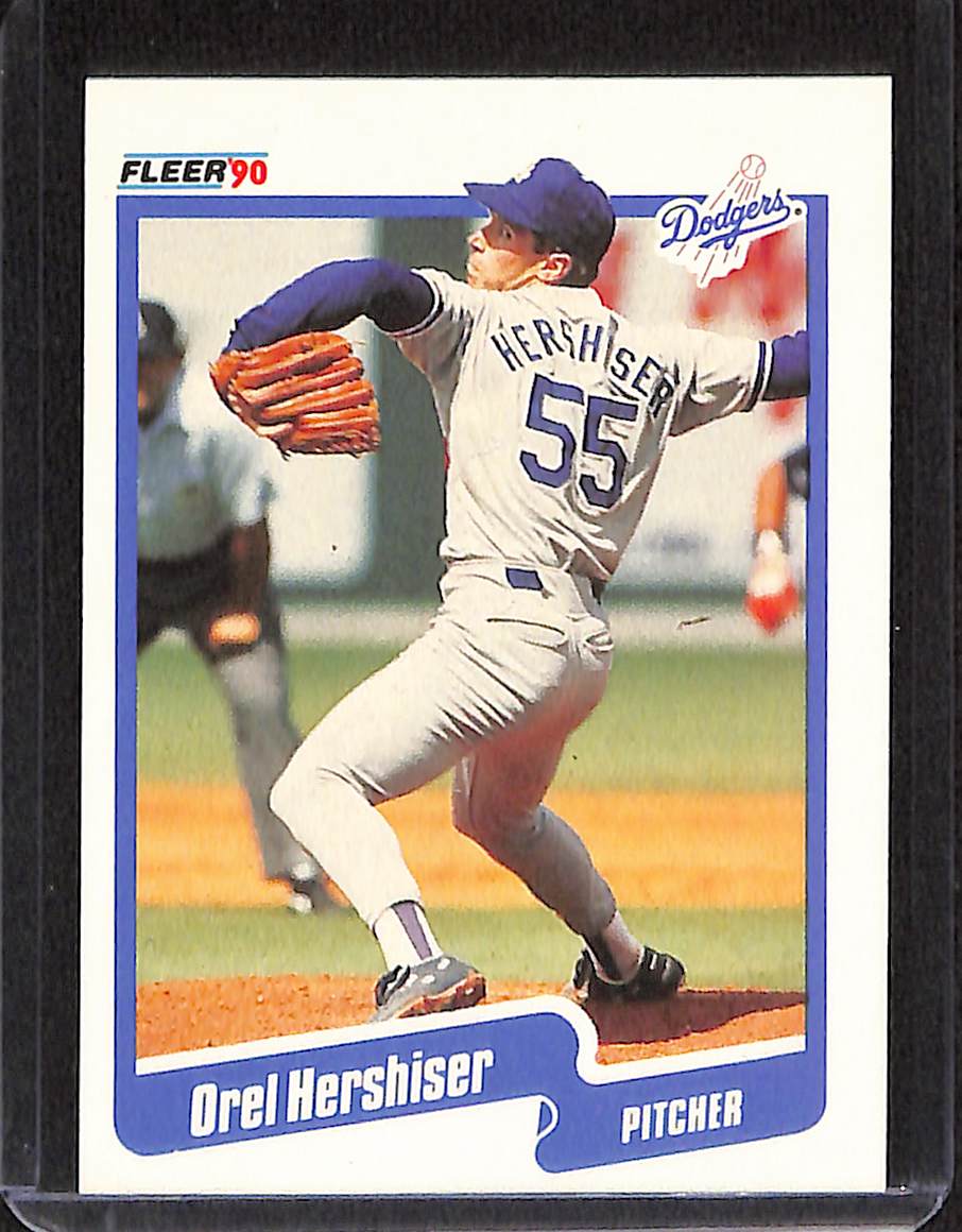 FIINR Baseball Card 1990 Fleer Orel Hershiser MLB Baseball Card #399 - Mint Condition