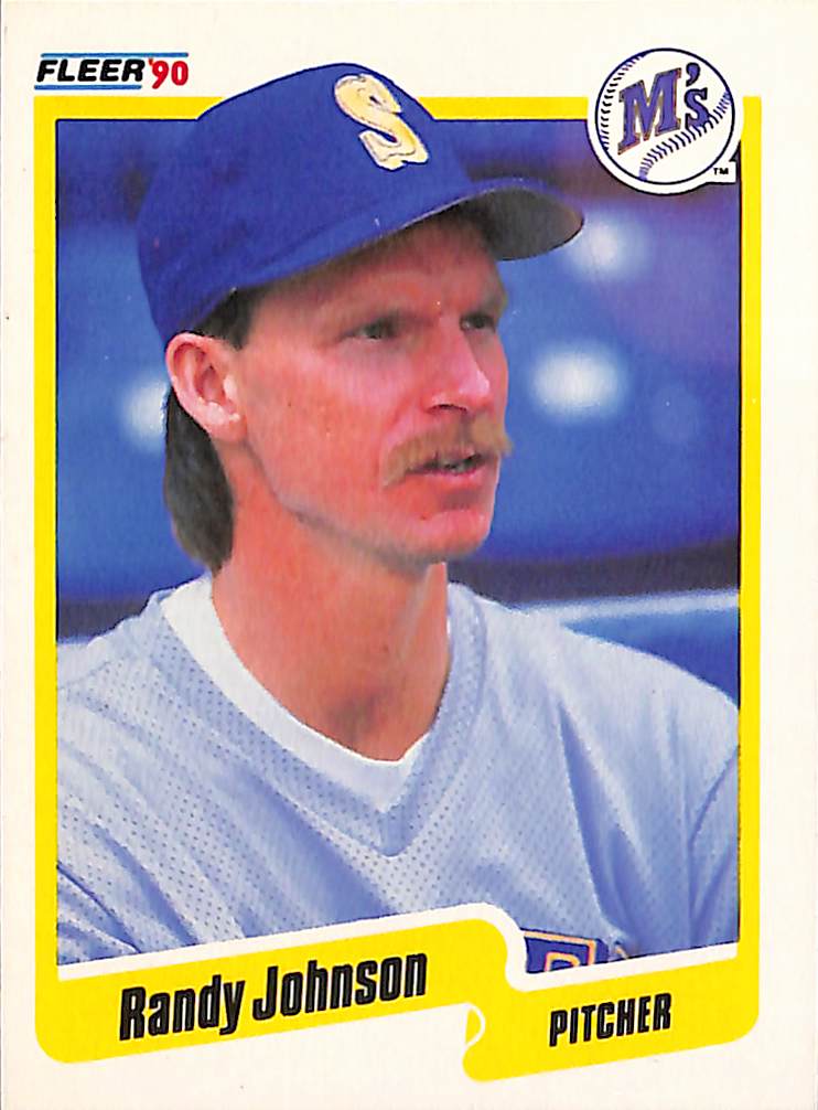 FIINR Baseball Card 1990 Fleer Randy Johnson Baseball Card #518 - Mint Condition