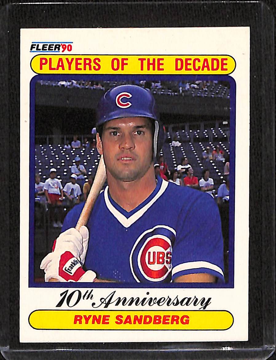 FIINR Baseball Card 1990 Fleer Ryne Sandberg Baseball Card #360 - Mint Condition