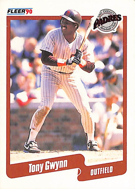 FIINR Baseball Card 1990 Fleer Tony Gwynn MLB Baseball Card #157 - Mint Condition
